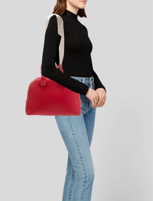 CH Carolina Herrera Leather Top Handle Bag