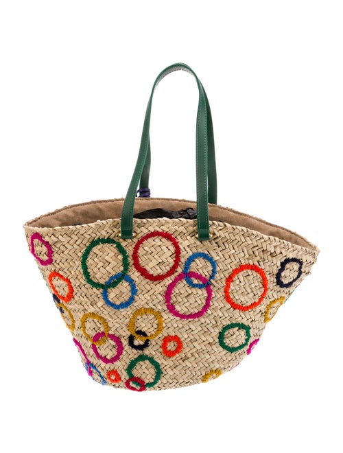 CH Carolina Herrera Straw Shoulder Bag