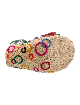 CH Carolina Herrera Straw Shoulder Bag