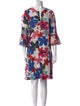 CH Carolina Herrera Silk Knee-Length Dress