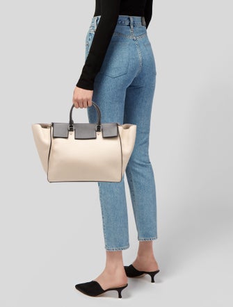 CH Carolina Herrera Leather Tote