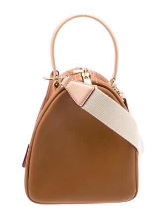 CH Carolina Herrera Leather Top Handle Bag