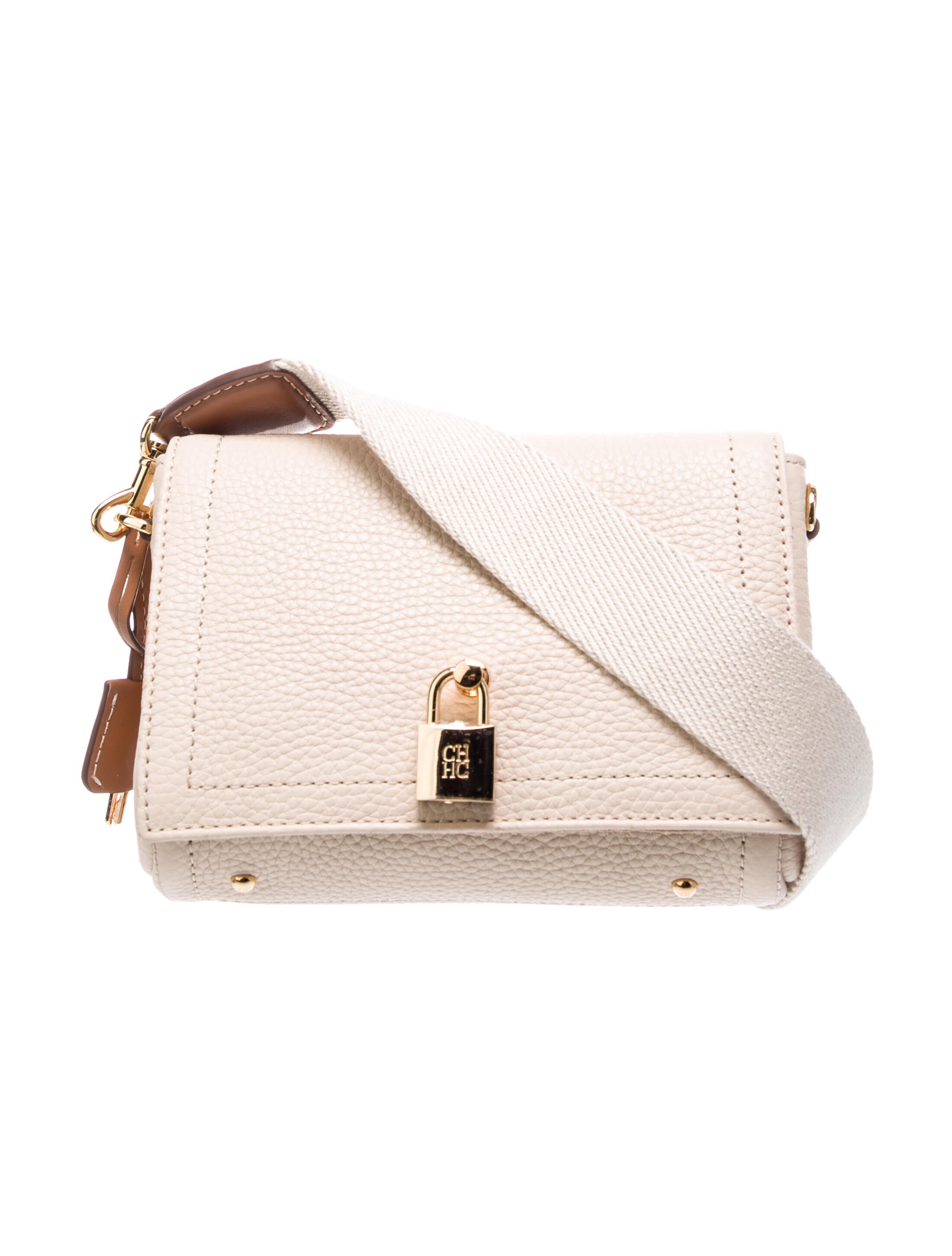 CH Carolina Herrera Leather Shoulder Bag