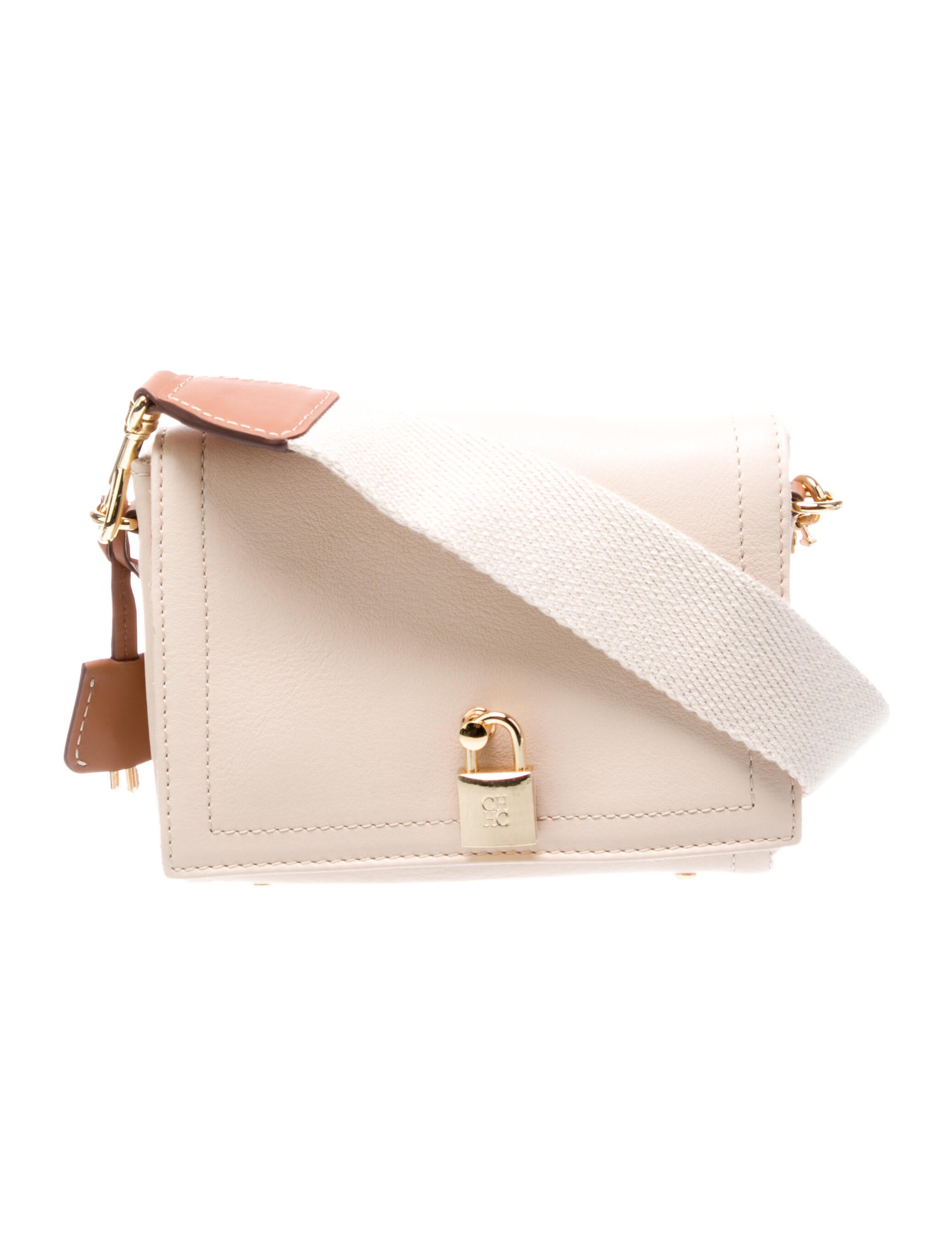 CH Carolina Herrera Leather Shoulder Bag