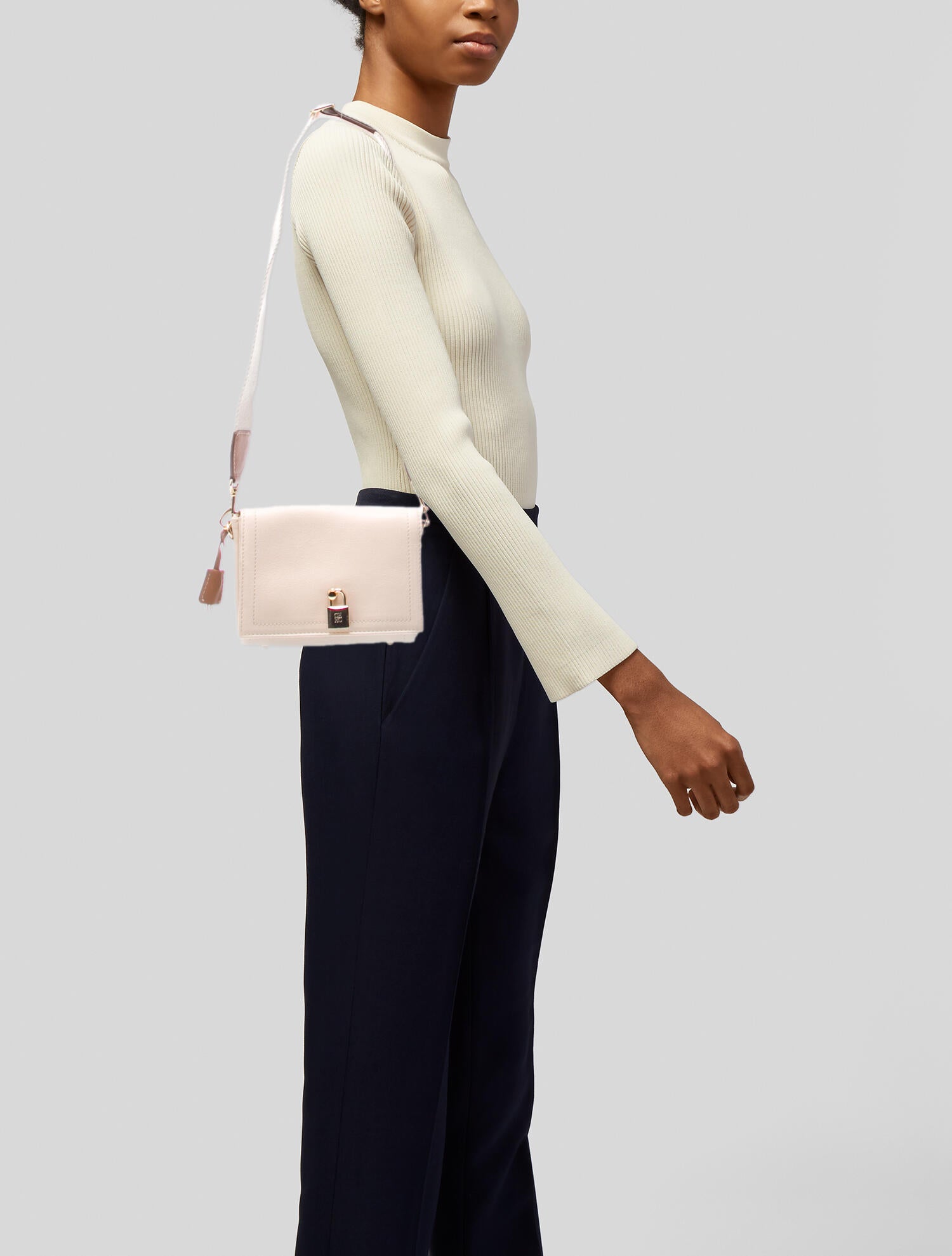 CH Carolina Herrera Leather Shoulder Bag