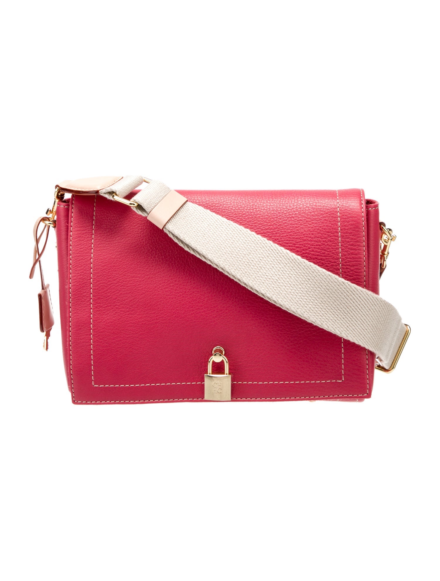 CH Carolina Herrera Leather Shoulder Bag