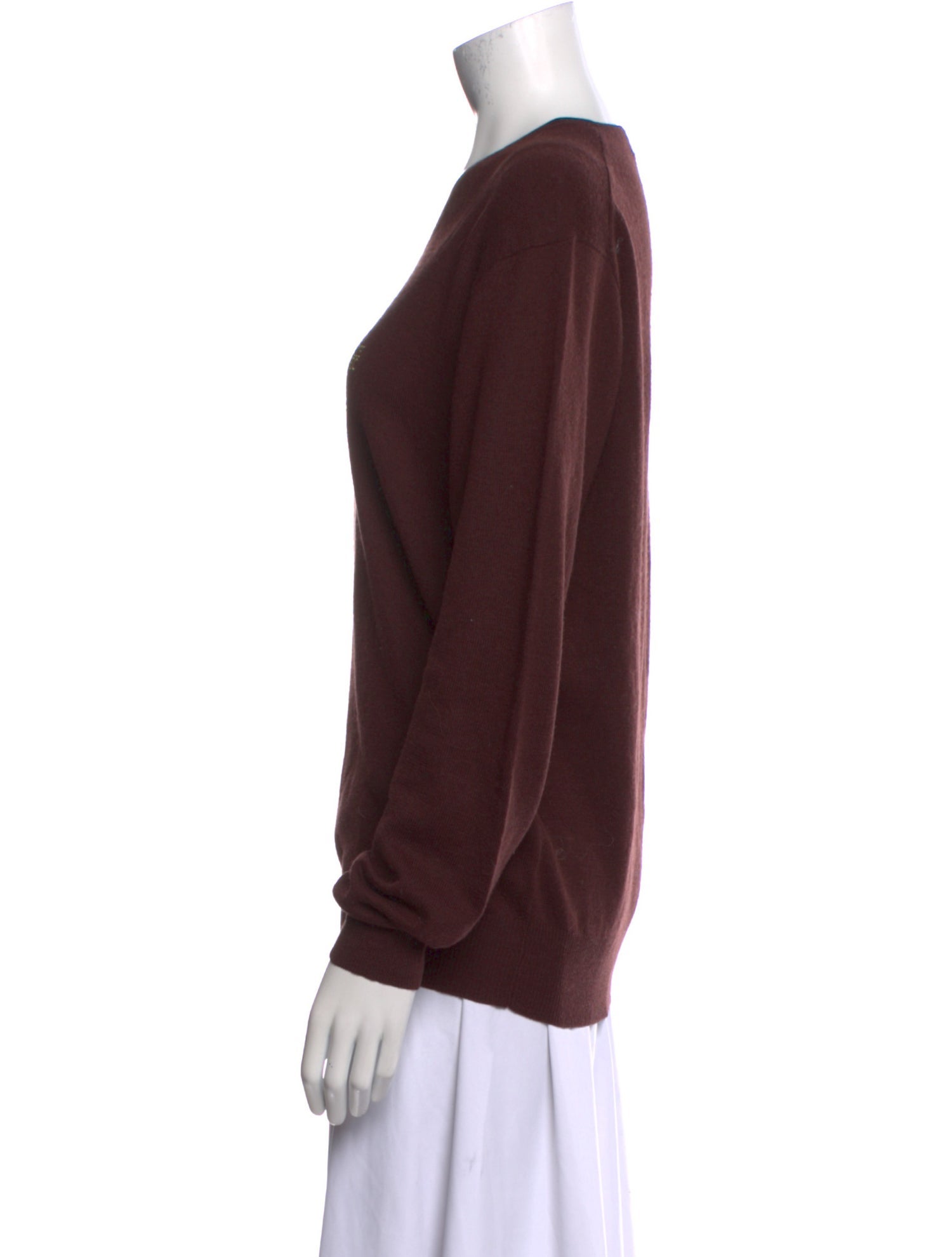 CH Carolina Herrera Wool V-Neck Sweater