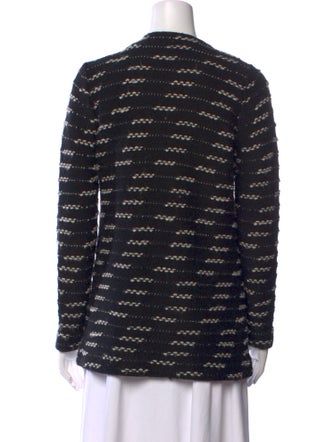 CH Carolina Herrera Printed V-Neck Sweater
