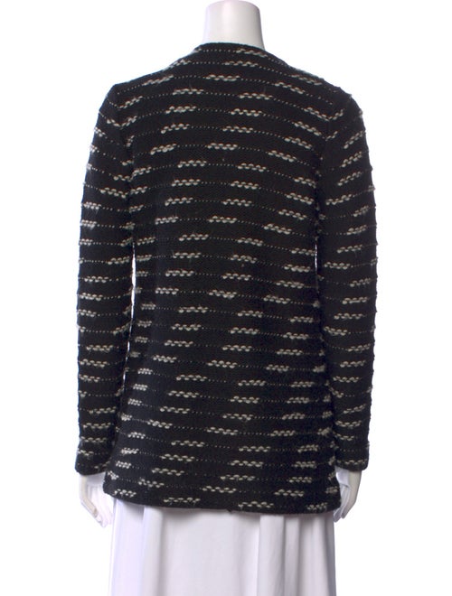 CH Carolina Herrera Printed V-Neck Sweater