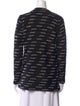 CH Carolina Herrera Printed V-Neck Sweater