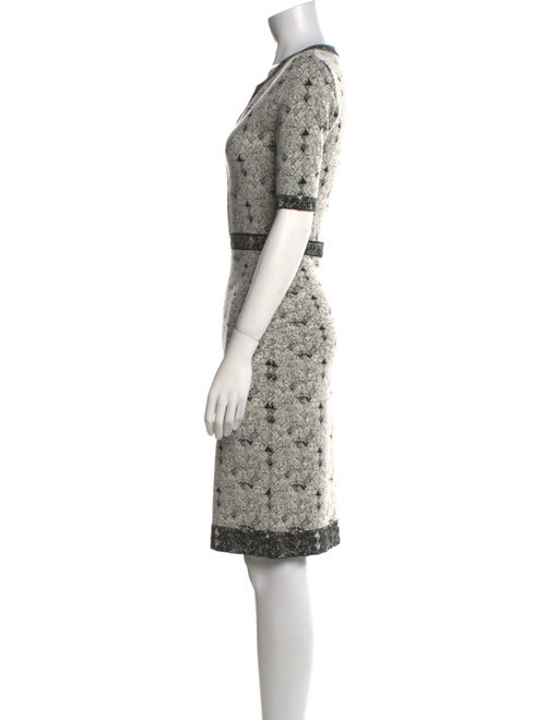CH Carolina Herrera Wool Knee-Length Dress