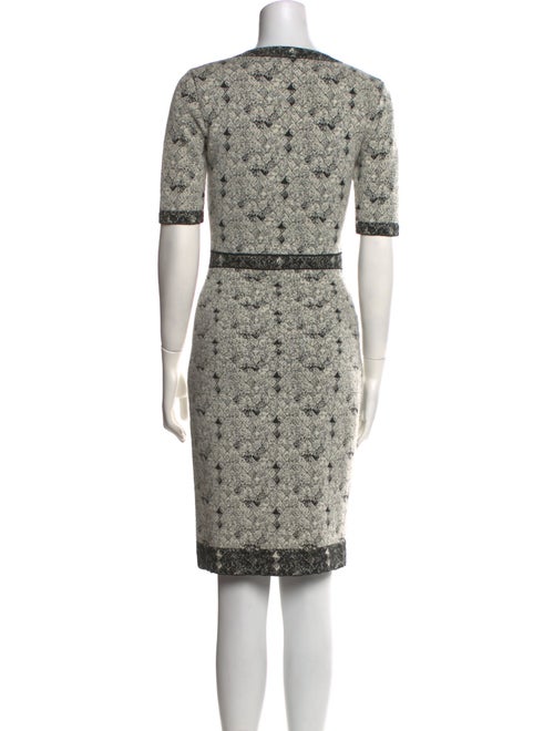 CH Carolina Herrera Wool Knee-Length Dress