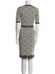 CH Carolina Herrera Wool Knee-Length Dress
