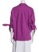 CH Carolina Herrera V-Neck Three-Quarter Sleeve Blouse