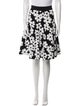 CH Carolina Herrera Floral Print Knee-Length Skirt