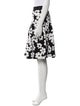 CH Carolina Herrera Floral Print Knee-Length Skirt