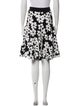 CH Carolina Herrera Floral Print Knee-Length Skirt