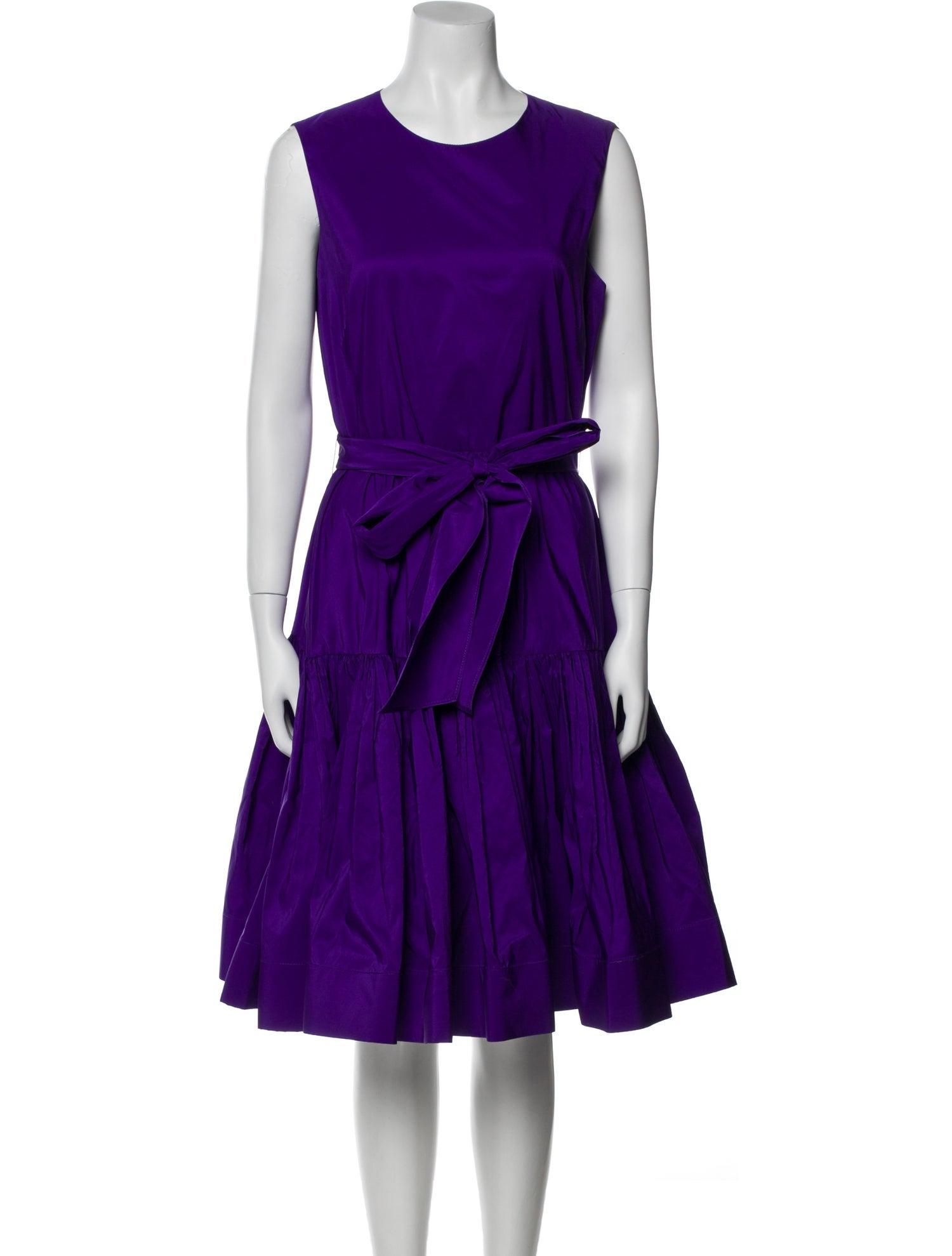 CH Carolina Herrera Scoop Neck Knee-Length Dress