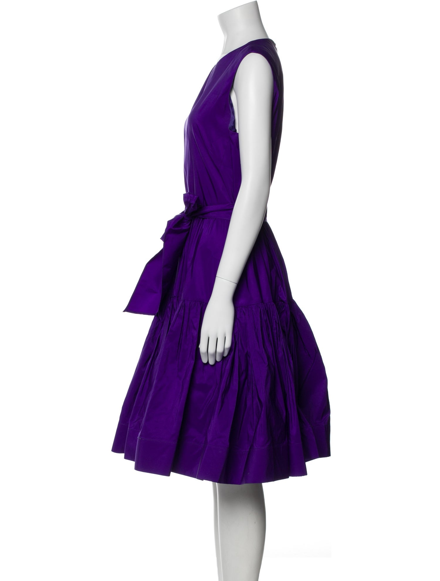 CH Carolina Herrera Scoop Neck Knee-Length Dress