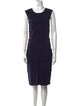 CH Carolina Herrera Scoop Neck Knee-Length Dress