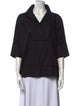 CH Carolina Herrera Three-Quarter Sleeve Blouse