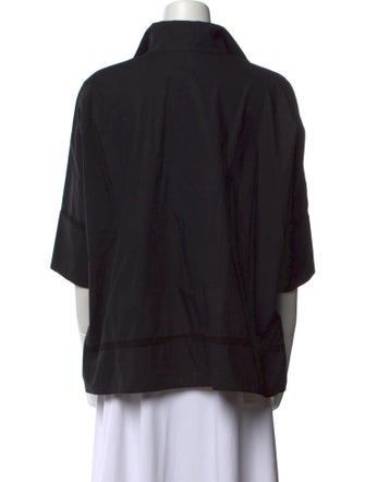 CH Carolina Herrera Three-Quarter Sleeve Blouse