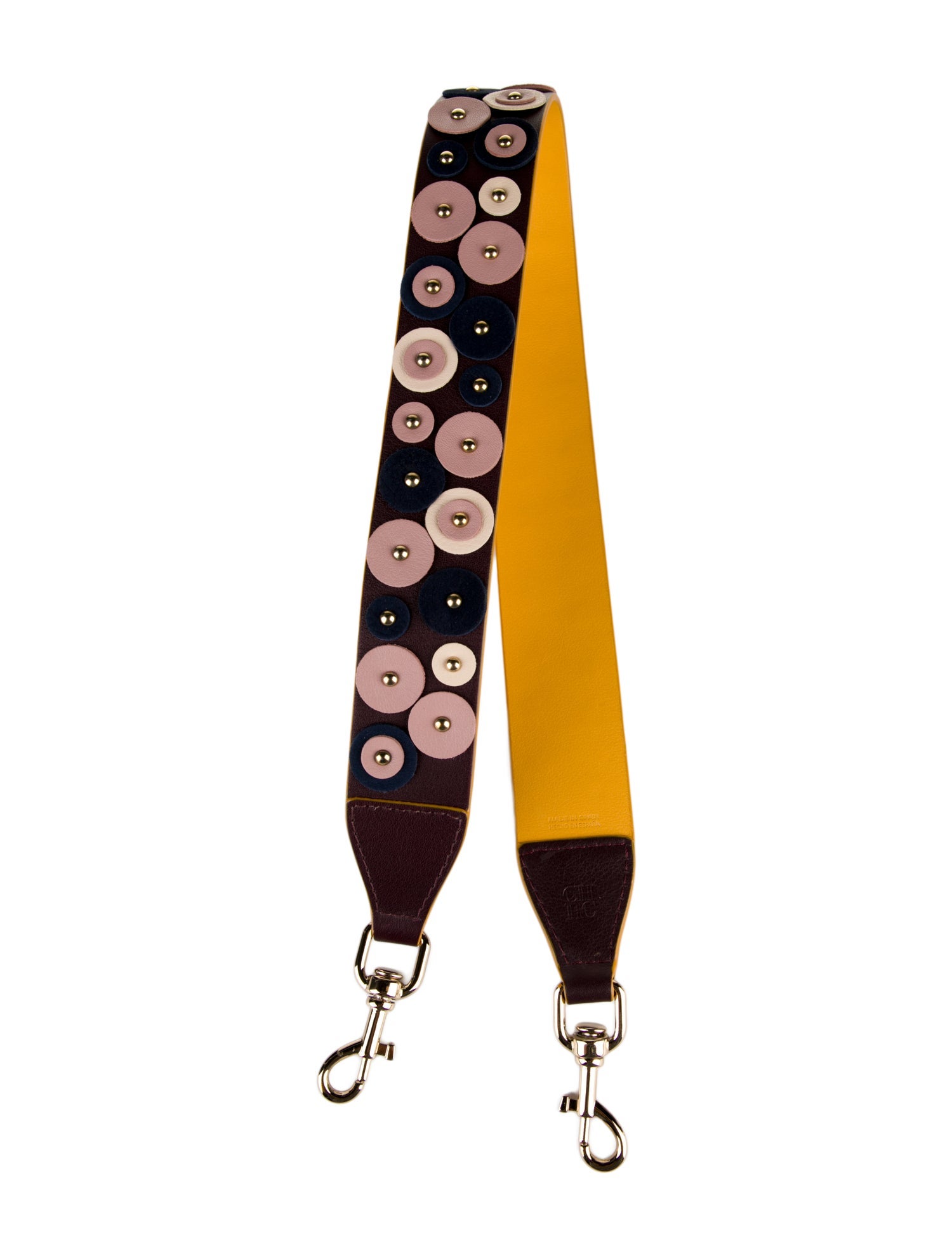 CH Carolina Herrera leather patterned bag strap