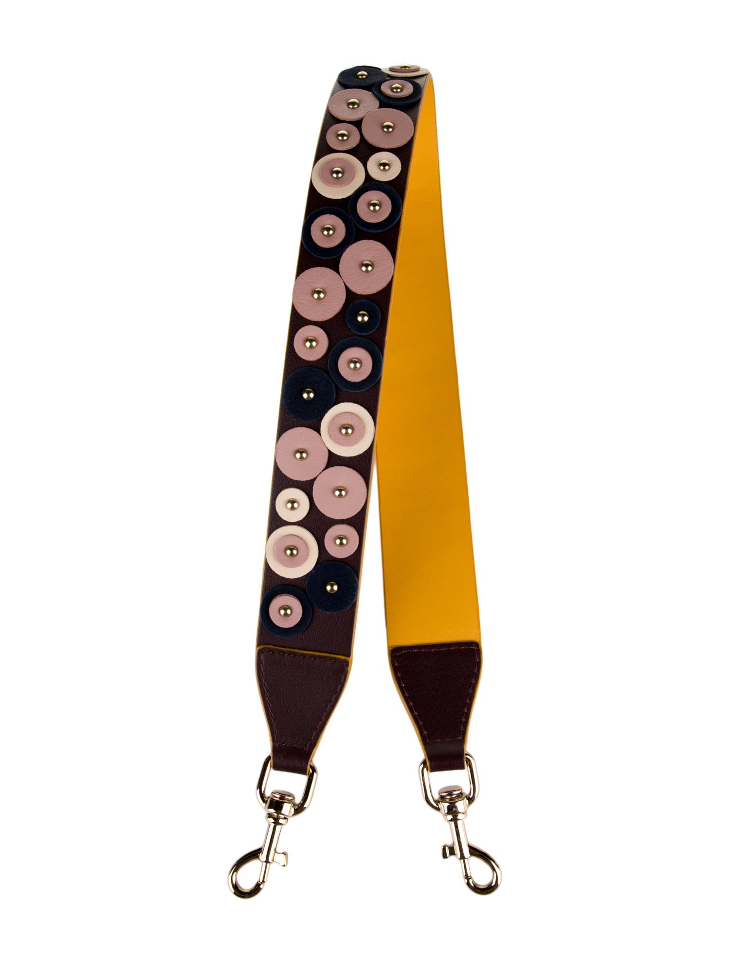 CH Carolina Herrera leather patterned bag strap