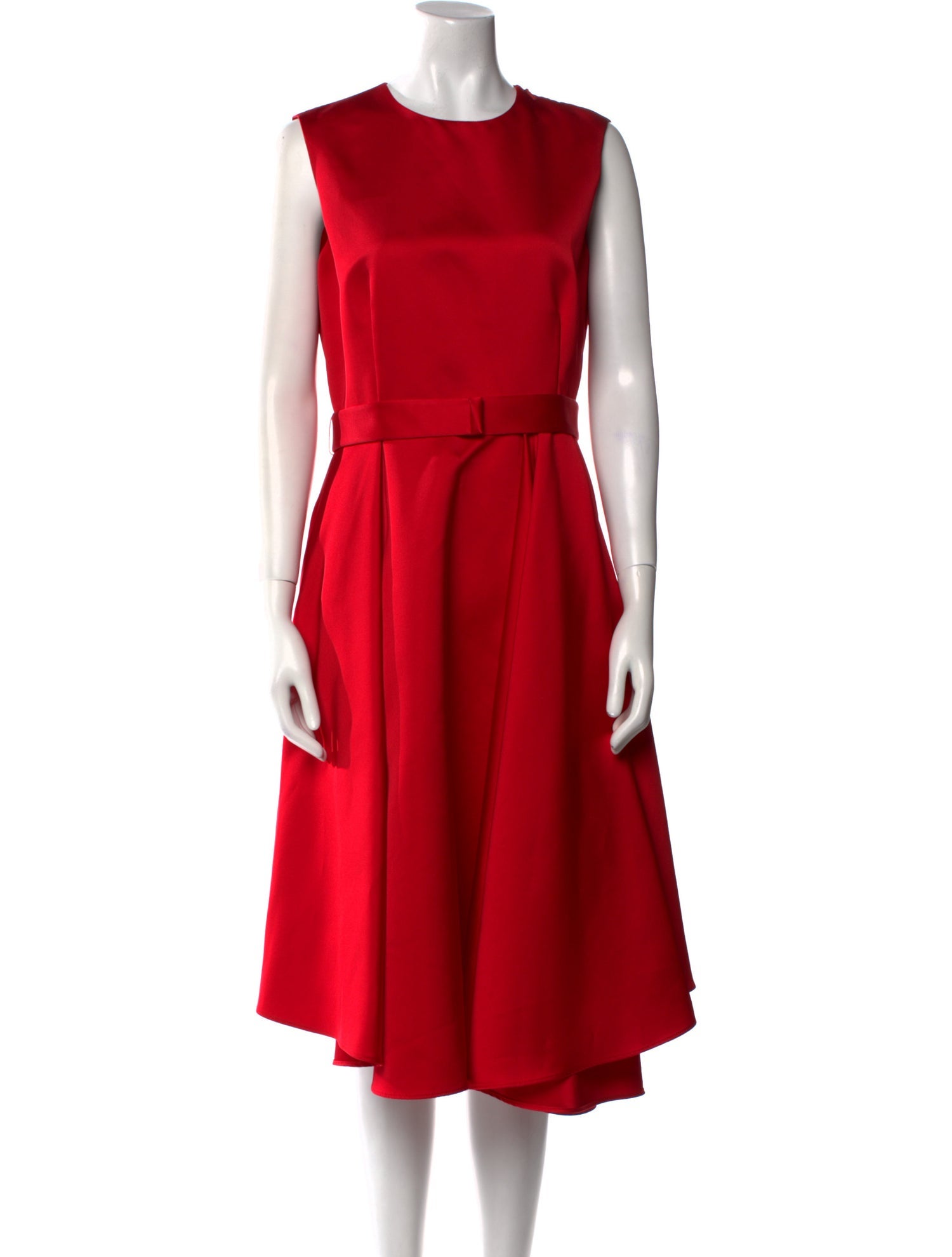 CH Carolina Herrera Crew Neck Midi Length Dress