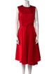 CH Carolina Herrera Crew Neck Midi Length Dress