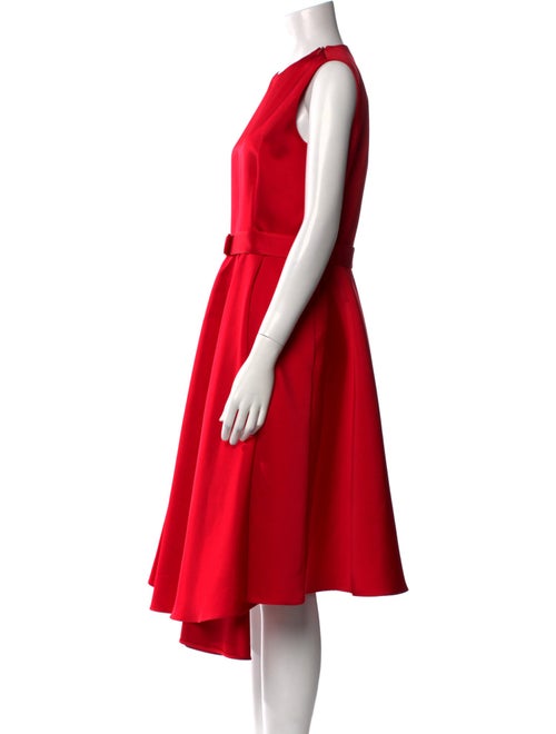 CH Carolina Herrera Crew Neck Midi Length Dress