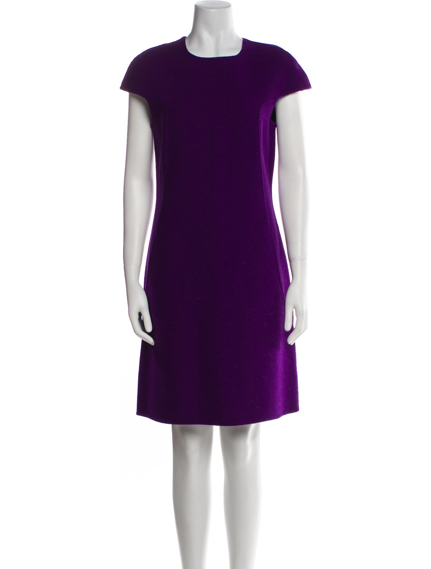 CH Carolina Herrera Wool Knee-Length Dress
