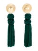 CH Carolina Herrera Cord Tassel Drop Earrings