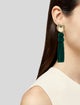 CH Carolina Herrera Cord Tassel Drop Earrings
