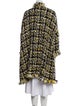 CH Carolina Herrera Wool Tweed Pattern Coat