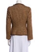 CH Carolina Herrera Virgin Wool Tweed Pattern Blazer