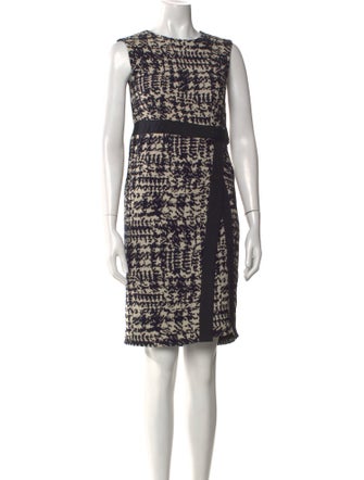 CH Carolina Herrera Printed Knee-Length Dress