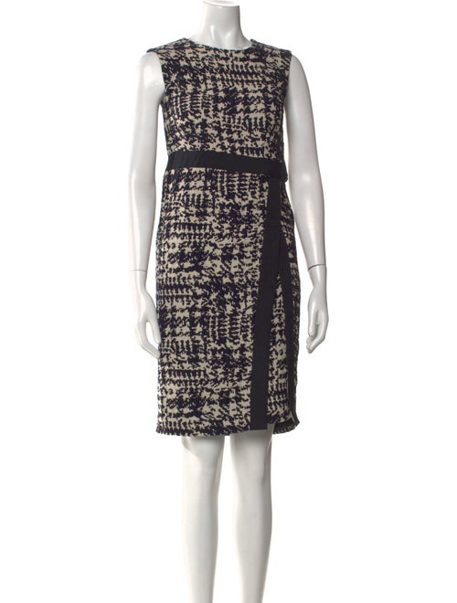 CH Carolina Herrera Printed Knee-Length Dress