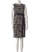CH Carolina Herrera Printed Knee-Length Dress