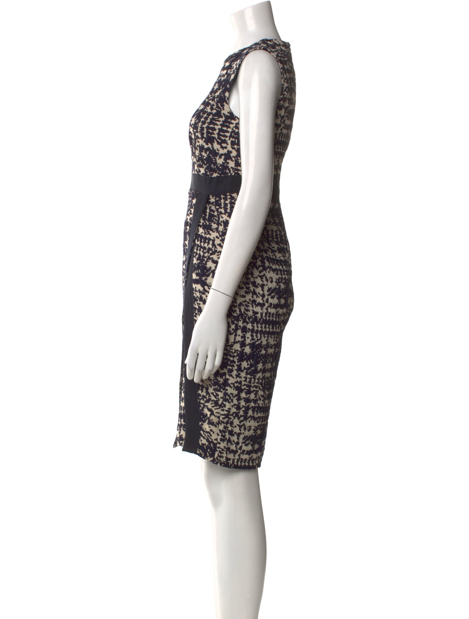CH Carolina Herrera Printed Knee-Length Dress