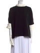 CH Carolina Herrera Bateau Neckline Three-Quarter Sleeve Sweatshirt
