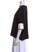 CH Carolina Herrera Bateau Neckline Three-Quarter Sleeve Sweatshirt