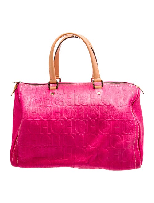 CH Carolina Herrera Leather Top Handle Bag