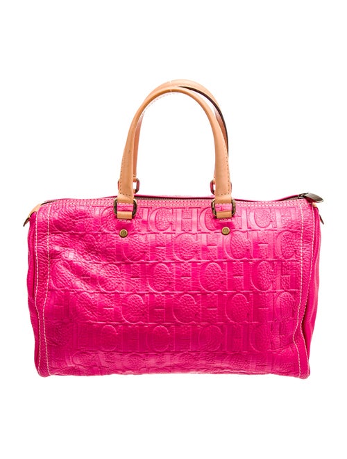 CH Carolina Herrera Leather Top Handle Bag