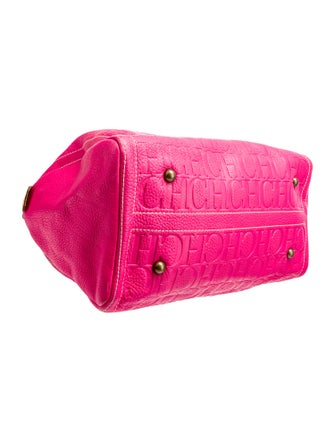 CH Carolina Herrera Leather Top Handle Bag