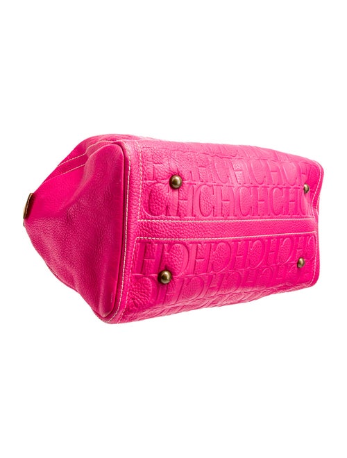 CH Carolina Herrera Leather Top Handle Bag