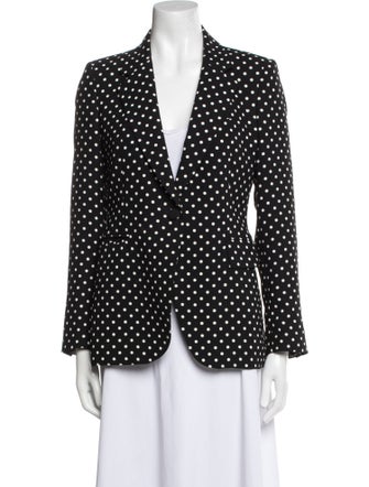 CH Carolina Herrera Polka Dot Print Blazer