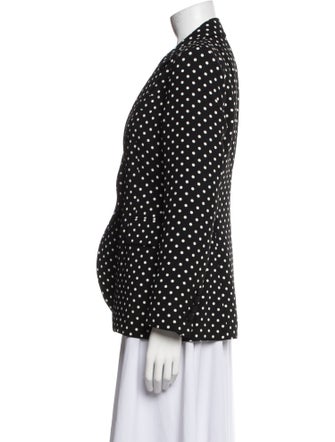 CH Carolina Herrera Polka Dot Print Blazer