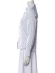 CH Carolina Herrera Printed Long Sleeve Button-Up Top