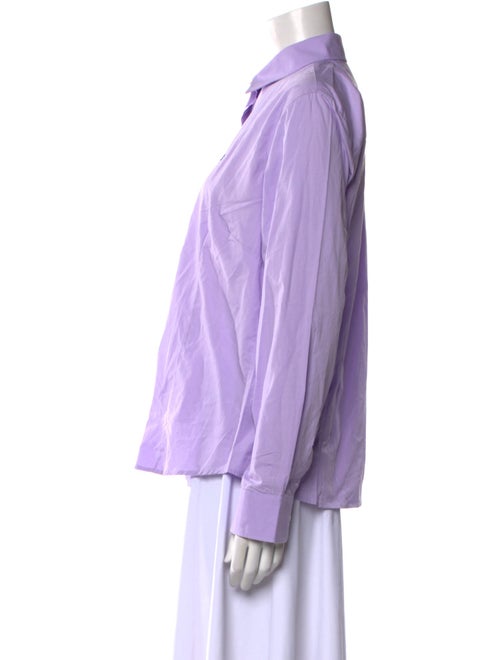 CH Carolina Herrera Long Sleeve Button-Up Top